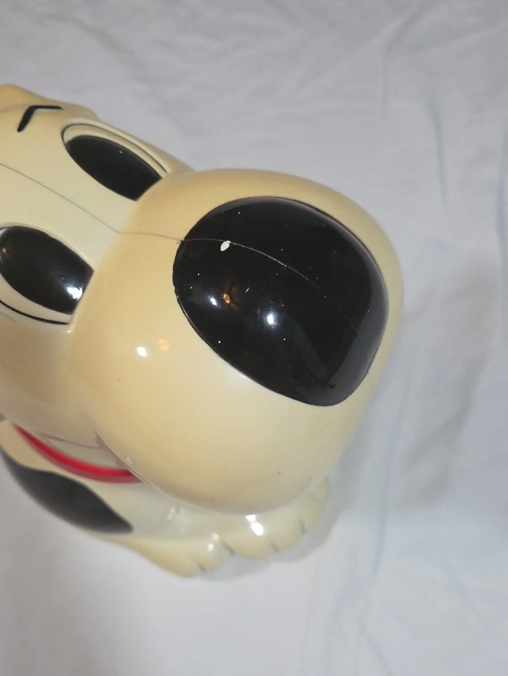 Barking Dog Treat Jar Vintage 1991 Fundamental Smiling Puppy Barks WORKS
